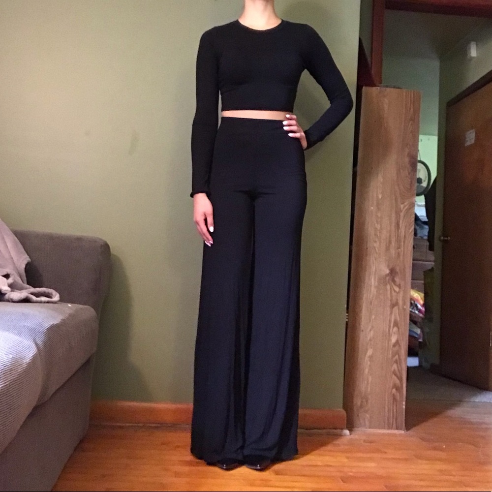 🖤Black top and pants set